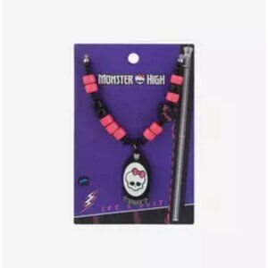 Monster High Cameo Skull Beaded Necklace